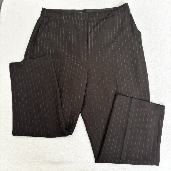 Express Pants - Elegant Black Pinstripe Women's Pants